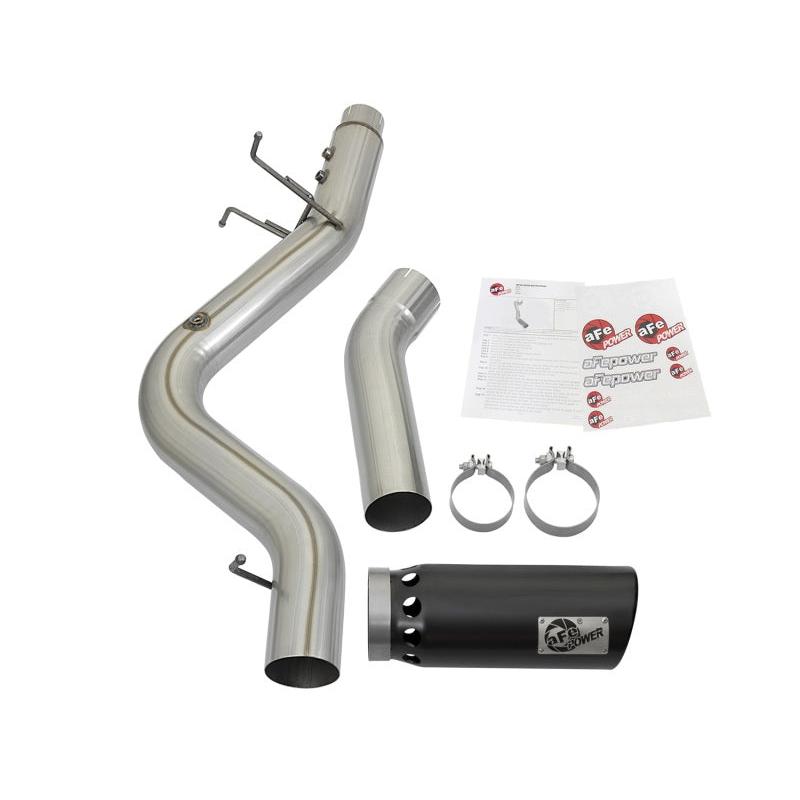 aFe ATLAS 5in DPF-Back Aluminized Steel Exhaust System GM Diesel Trucks 2017 V8 6.6L (td) L5P-SR1 Performance