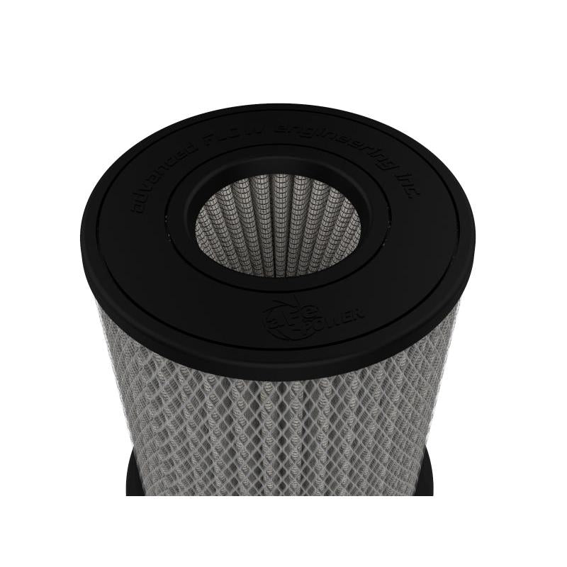 aFe MagnumFLOW Pro DRY S Universal Air Filter 4in F x 6.5n B x 6.5in T (Inv) x 8in H-SR1 Performance