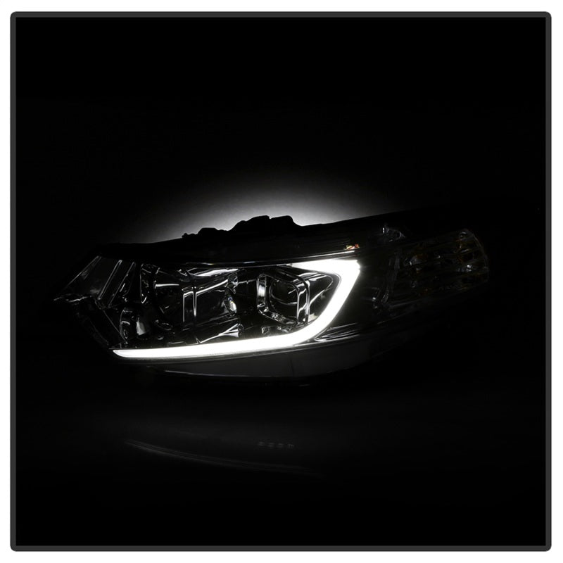 xTune 09-14 Acura TSX Projector Headlights - Light Bar DRL - Chrome (PRO-JH-ATSX09-LB-C)-SR1 Performance