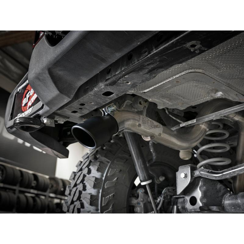 aFe MACH Force-Xp Axle-Back Hi-Tuck Exhaust System w/Black Tip 18-19 Jeep Wrangler (JL) V6 3.6L-SR1 Performance