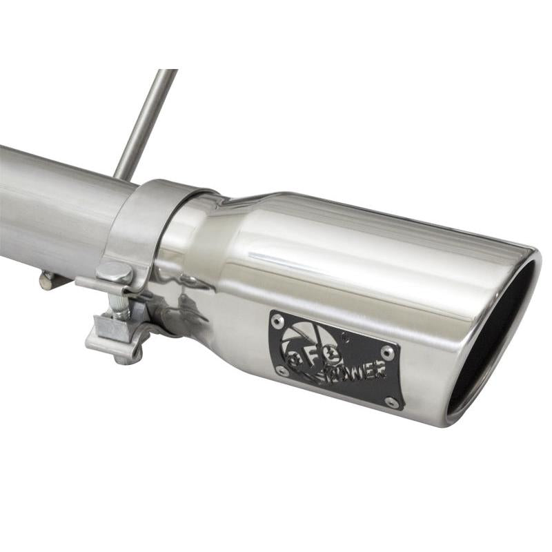 aFe Rebel Series CB 2.5in Dual Center Exit SS Exhaust w/ Polish Tip 07-15 Jeep Wrangler 3.6L/3.8L V6-SR1 Performance