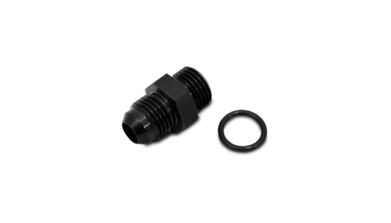 Vibrant -8AN Flare to AN Straight Cut Thread (7/8-14) w/ O-Ring Adapter Fitting
