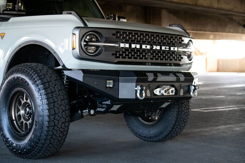 DV8 Offroad FBBR-01 Made to Overland Series Front Bumper for 2021+ Ford Bronco with Winch Compatibility