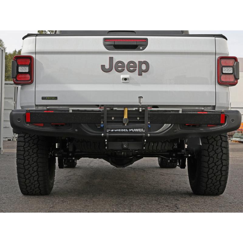 aFe 2021+ Jeep Gladiator V6-3.0L (td) Vulcan Series 3in 304SS HT DPF-Back Exhaust System - Black Tip-SR1 Performance