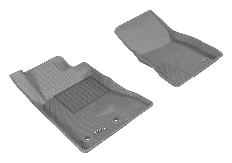 3D MAXpider 2015-2020 Ford Mustang Kagu 1st Row Floormat - Gray-SR1 Performance