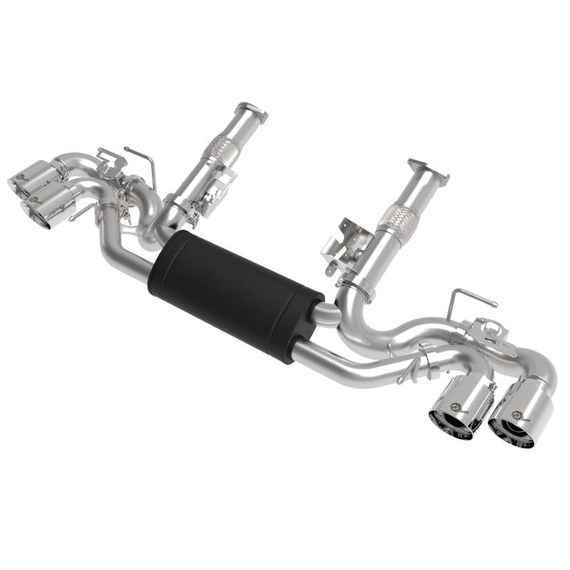 aFe MACH Force-Xp 3in to 2-1/2in 304SS Cat-Back 2020 Chevy Corvette (C8) 6.2L - Polished Tip-SR1 Performance