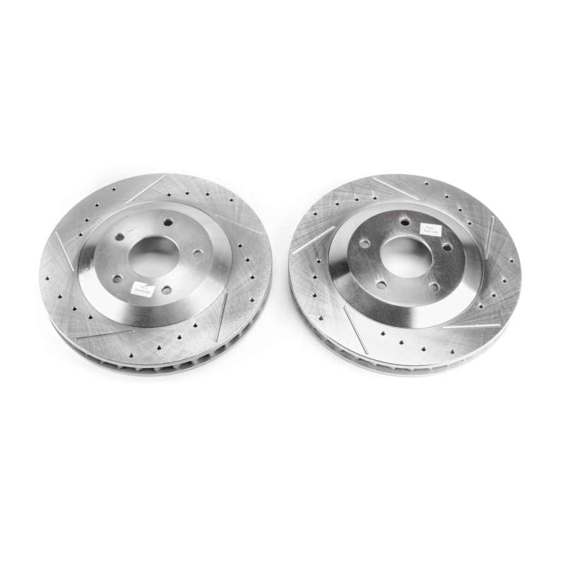 Power Stop 2004 Cadillac XLR Front Evolution Drilled & Slotted Rotors - Pair-SR1 Performance