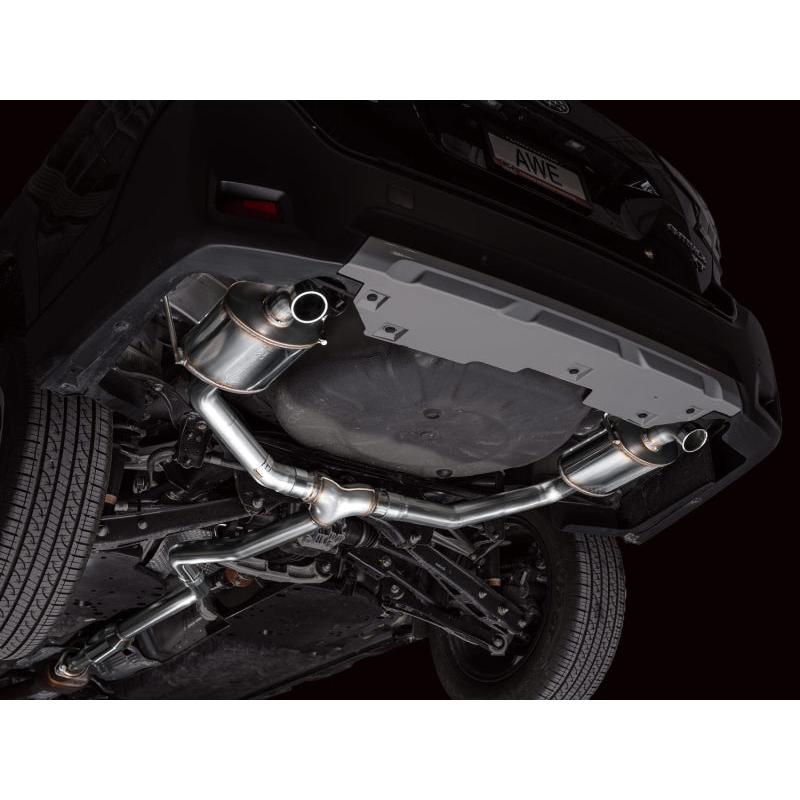 AWE 2020-2025 Subaru Outback (Wilderness & XT) 0FG Catback Exhaust w/Dual BashGuards-SR1 Performance