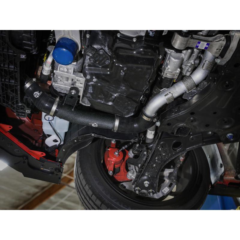 aFe 19-22 Hyundai Veloster N L4 2.0L (t) BladeRunner 2-1/2in Aluminum Hot Charge Pipe - Black-SR1 Performance