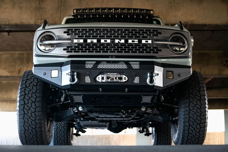 DV8 Offroad FBBR-01 Made to Overland Series Front Bumper for 2021+ Ford Bronco with Winch Compatibility
