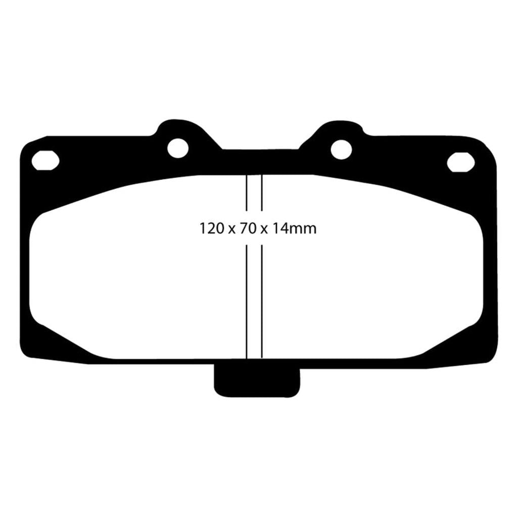 EBC Bluestuff NDX Full Race Brake Pads for Nissan 300ZX (1989-1996) – High Friction Street and Track Performance