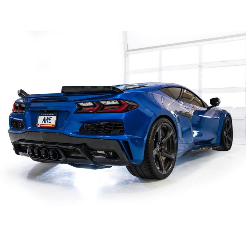 AWE 2023 C8 Corvette Z06 SwitchPath Cat-Back Exhaust - Diamond Black Tips-SR1 Performance