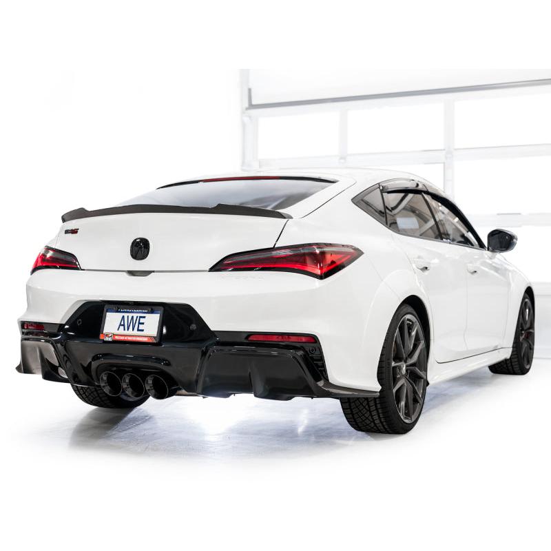 AWE Tuning 2024 Acura Integra Type S DE5 FWD Track Edition Exhaust w/ Triple Diamond Black Tips-SR1 Performance