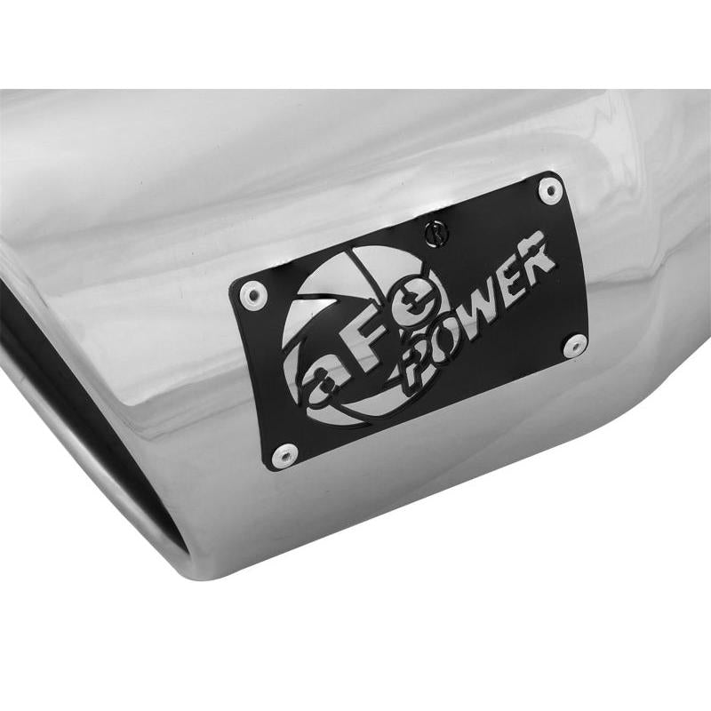 aFe Diesel Exhaust Tip Bolt On Black 5in Inlet x 7in Outlet x 12in - Right-SR1 Performance