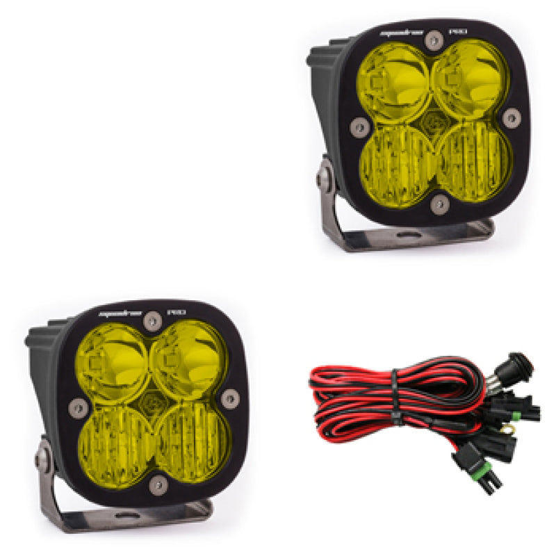 Baja Designs Squadron Pro Series Driving Combo Pattern Pair LED Light Pods - Amber-SR1 Performance