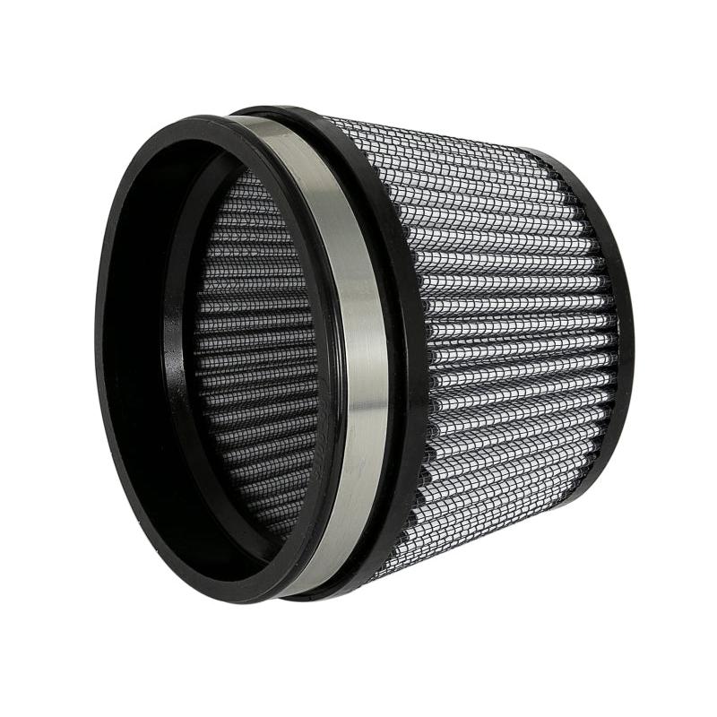 aFe MagnumFLOW Dry S Air Filter 5in. F x 5-3/4in. B x 4-1/2in. T (INV) x 3-1/2in. H-SR1 Performance