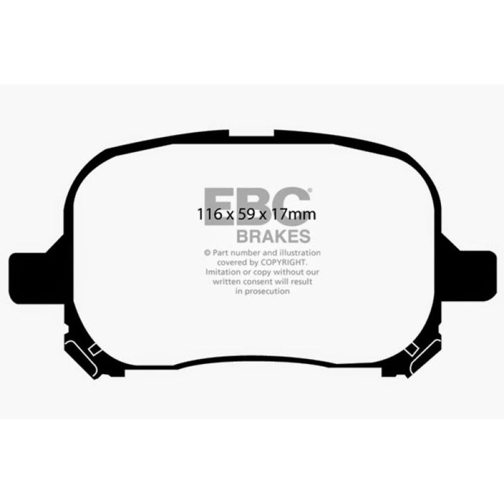 EBC Yellowstuff Front Brake Pads for Lexus ES300 & Toyota Avalon – High-Performance Street and Track Use