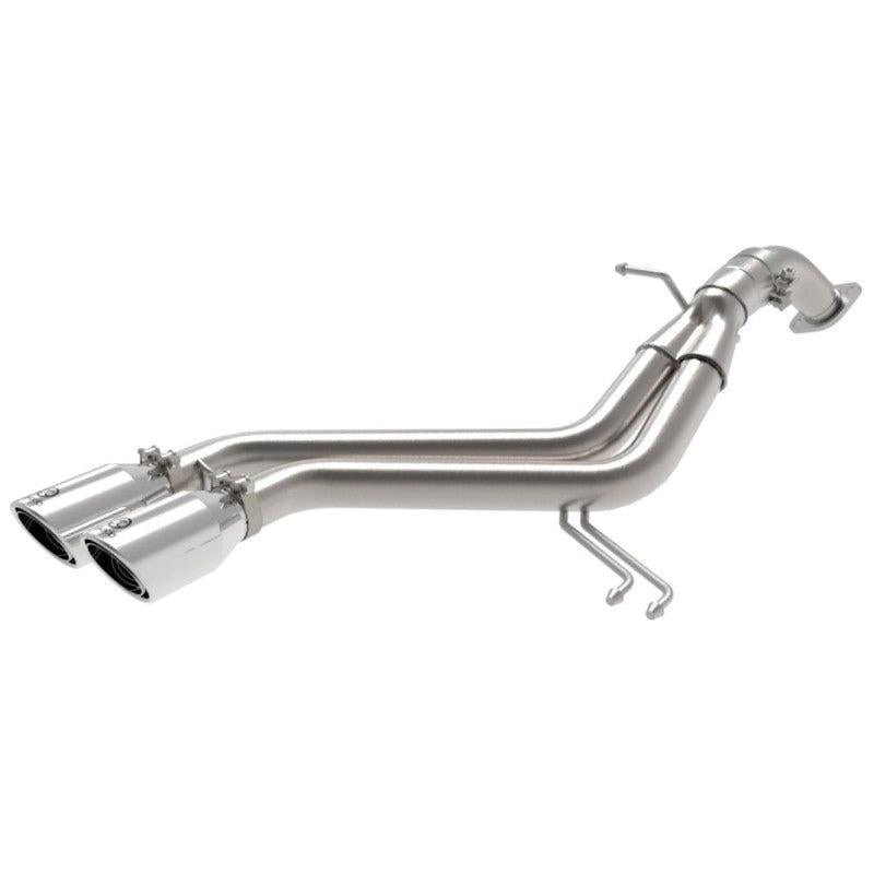 aFe Takeda 13-17 Hyundai Veloster L4-1.6L 2-1/2in 304 SS Axle-Back Exhaust w/ Polished Tips-SR1 Performance