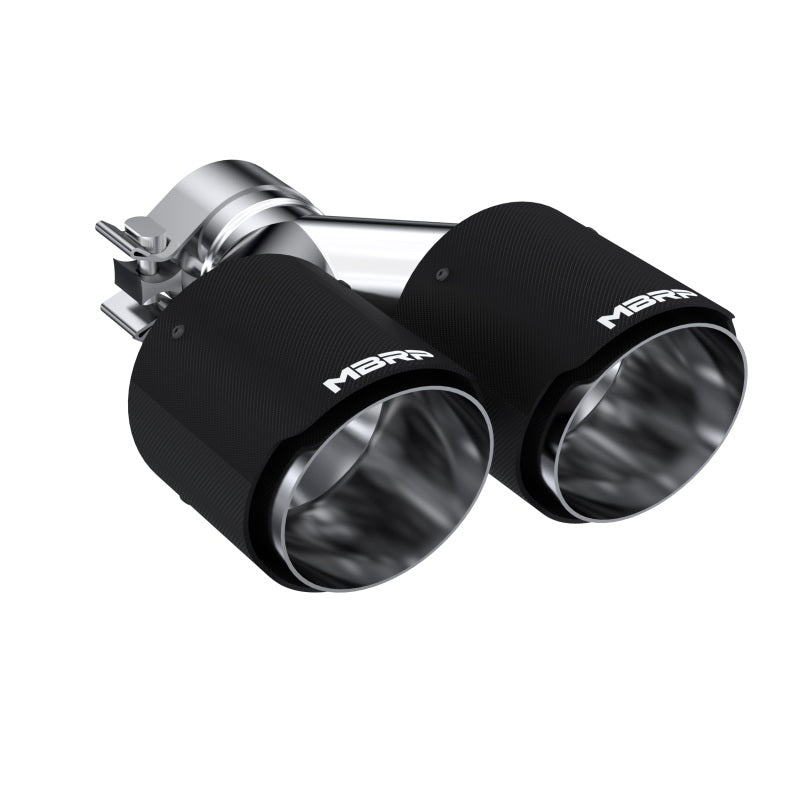 MBRP Universal Carbon Fiber Dual Tip 4in OD/2.5in Inlet-SR1 Performance