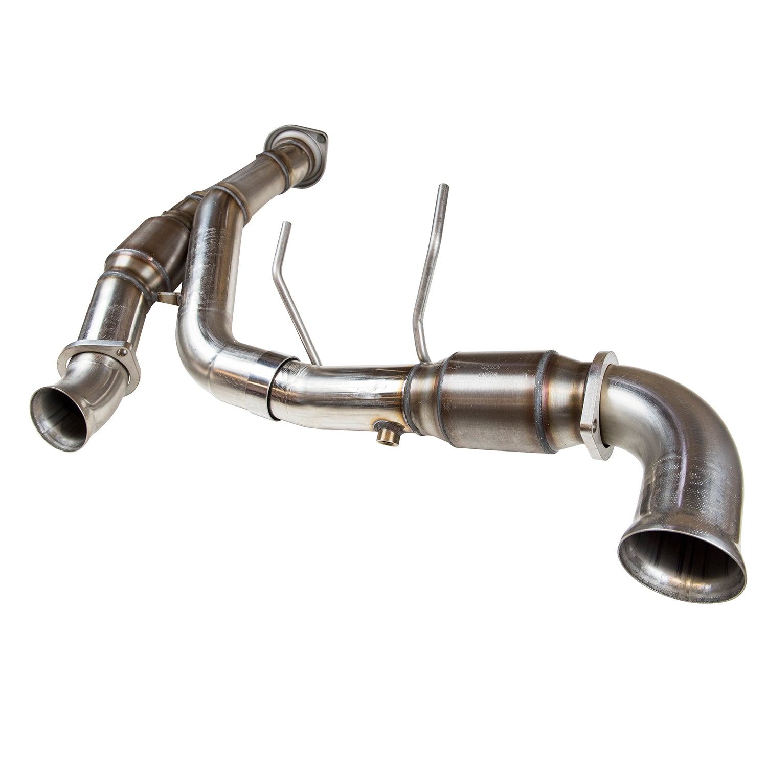 3" SS Catted Y-Pipe. 2011-2014 F150 5.0L 4V. Connects to OEM.