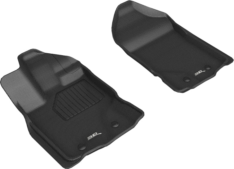3D MAXpider 2019-2020 Ford Ranger Kagu 1st Row Floormat - Black-SR1 Performance