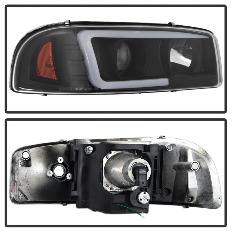 Spyder GMC Sierra 1500/2500/3500 99-06 V2 Projector Headlights - DRL - Black PRO-YD-CDE00V2-LB-BK-SR1 Performance