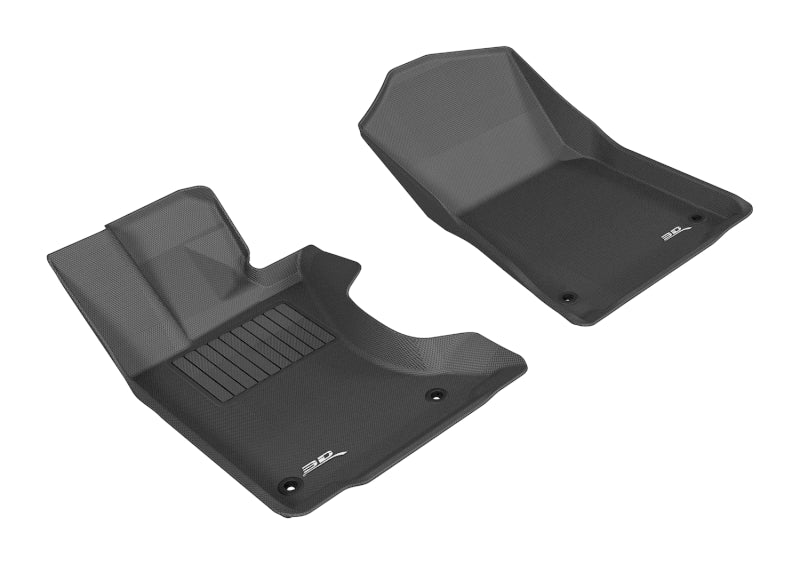 3D MAXpider 2013-2019 Lexus GS/GS Hybrid Kagu 1st Row Floormat - Black-SR1 Performance