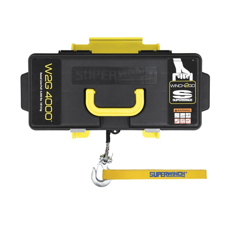 Superwinch 4000 LBS 12V DC 3/16in x 50ft Synthetic Rope Winch2Go-SR1 Performance