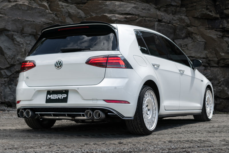 MBRP 15-19 VW Golf R MK7/MK7.5 3in T304 Cat Back Exhaust w/ Carbon Fiber Tips-SR1 Performance
