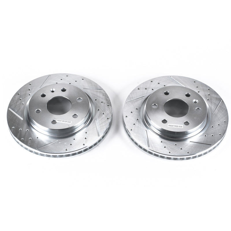 Power Stop 08-17 Buick Enclave Front Evolution Drilled & Slotted Rotors - Pair-SR1 Performance
