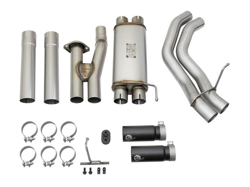 aFe POWER Rebel Series 3in 409 SS Cat Back Exhaust w/ Black Tips 17 Ford F-150 Raptor V6-3.5L-SR1 Performance