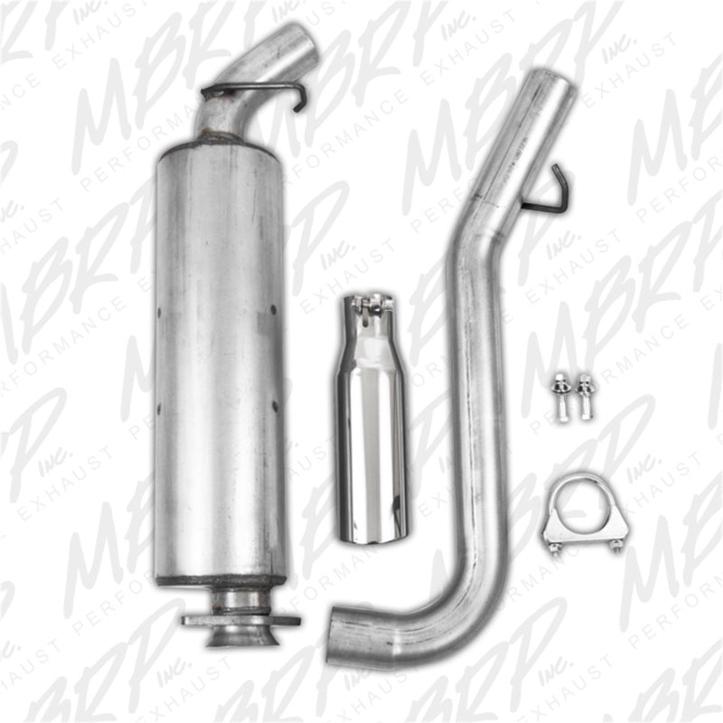 MBRP 2000-2006 Jeep Wrangler (JK) Inline-4 2.5L Inline-6 4.0L Cat Back Single Side-SR1 Performance