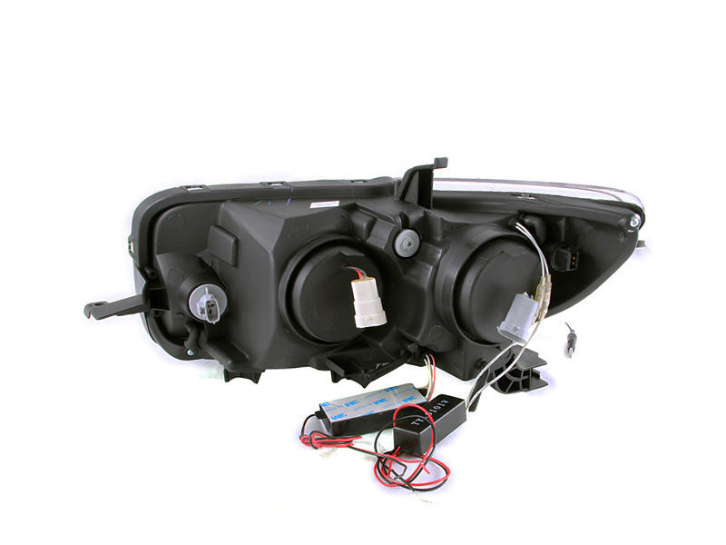 ANZO 2008-2010 Scion Xb Projector Headlights w/ Halo Black-SR1 Performance
