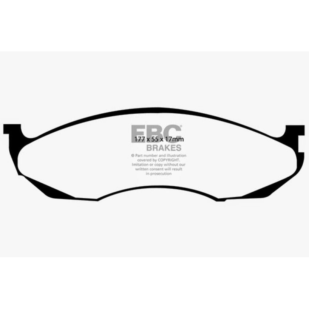 EBC Yellowstuff Front Brake Pads for Jeep Cherokee 1990-1996 – High-Performance Street and Track Use