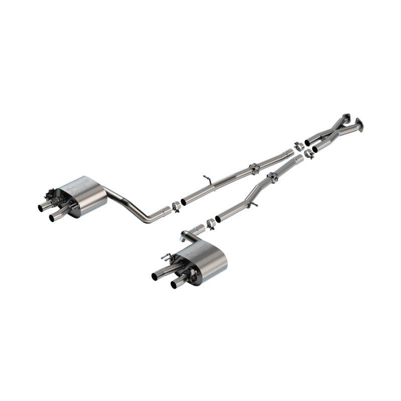 Borla 22-23 Kia Stinger 3.3L V6 Turbo 2.25in Pipe Dia Dual Split Rear Exit S-Type Cat-Back Exhaust-SR1 Performance