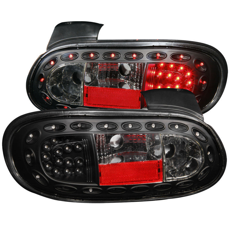 ANZO 1998-2005 Mazda Miata LED Taillights Black-SR1 Performance