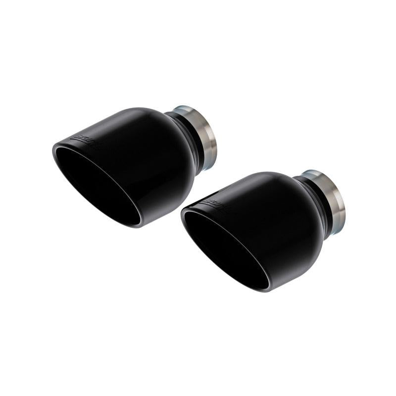 Borla 15-24 Dodge Charger V8 / 2023 Chrysler 300C T-304 SS Tips 5in Outlet - Black Chrome-SR1 Performance