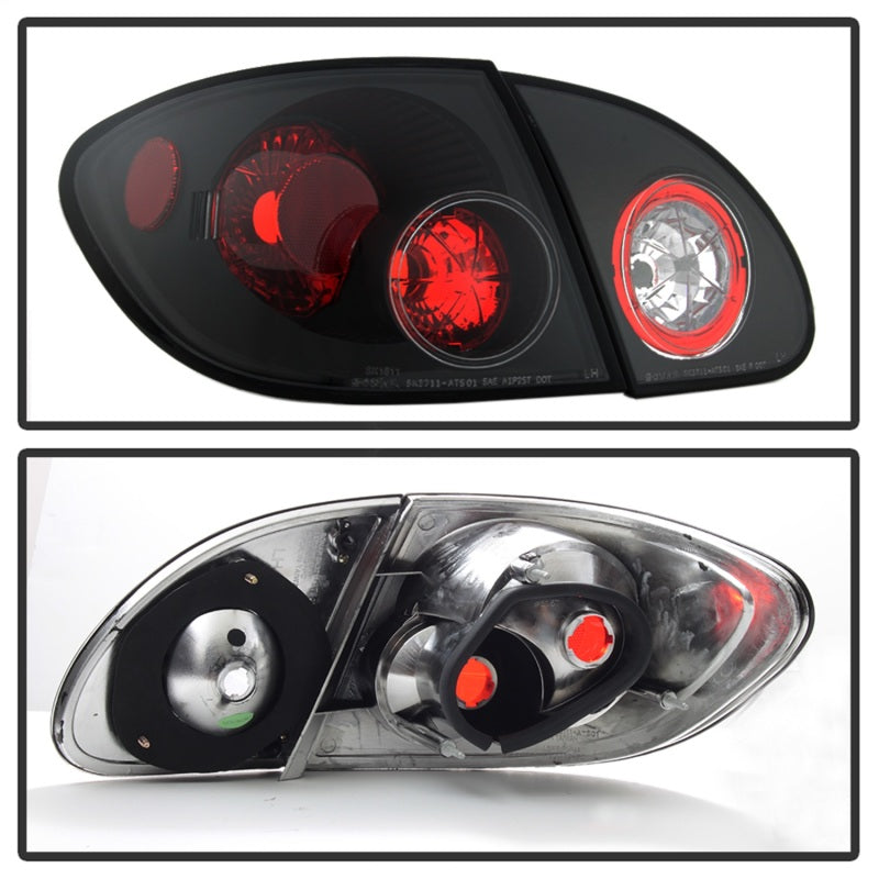 Spyder Toyota Corolla 03-08 Euro Style Tail Lights Black ALT-YD-TC03-BK-SR1 Performance