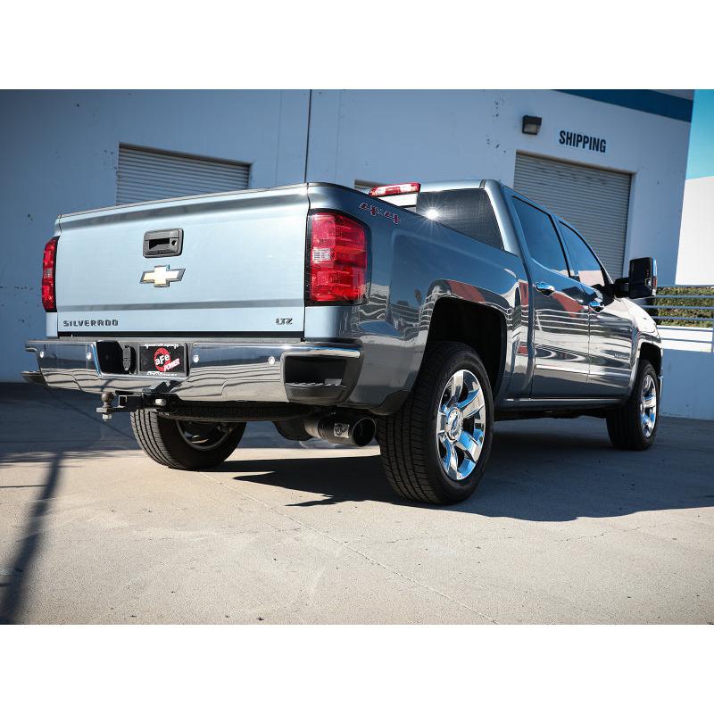 aFe Apollo GT Series 4in 409SS Cat Back Exh System w/Blk Tip 14-18 GM Silverado/Sierra 1500 V8-6.2L-SR1 Performance