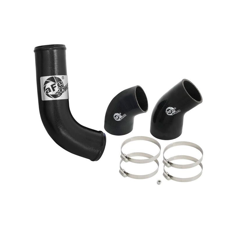 aFe BladeRunner 3in Intercooler Tube - Black Cold Side 15-16 Ford Mustang EcoBoost L4-2.3L (t)-SR1 Performance