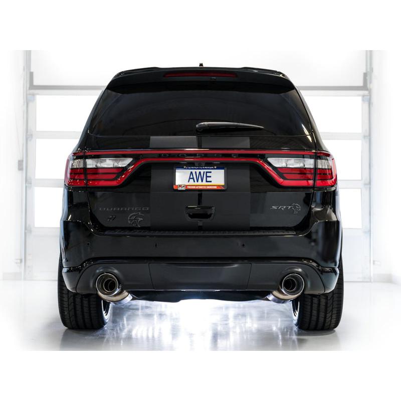 AWE Tuning 18-23 Dodge Durango SRT & Hellcat Track Edition Exhaust - Chrome Silver Tips-SR1 Performance