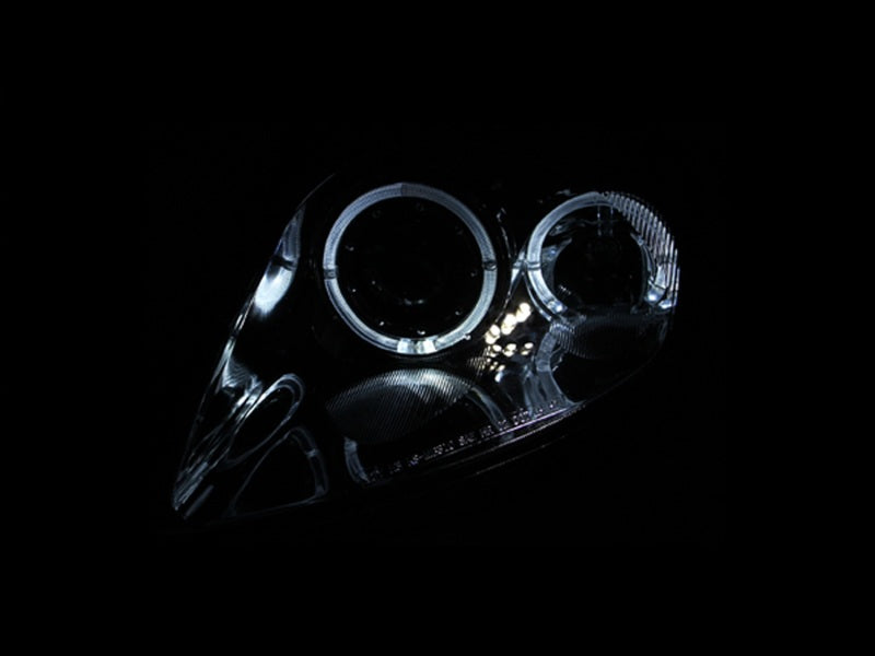 ANZO 2000-2005 Mitsubishi Eclipse Projector Headlights w/ Halo Black-SR1 Performance