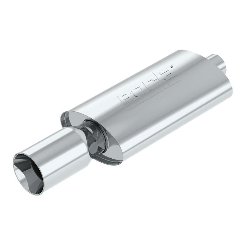 Borla Boomer Muffler Thumper Oval 2-1/4in In 4in Side Rount Out-SR1 Performance