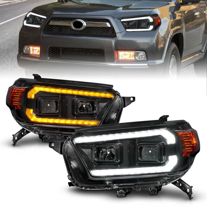 ANZO 10-13 Toyota 4Runner Projector Headlights - Black-SR1 Performance