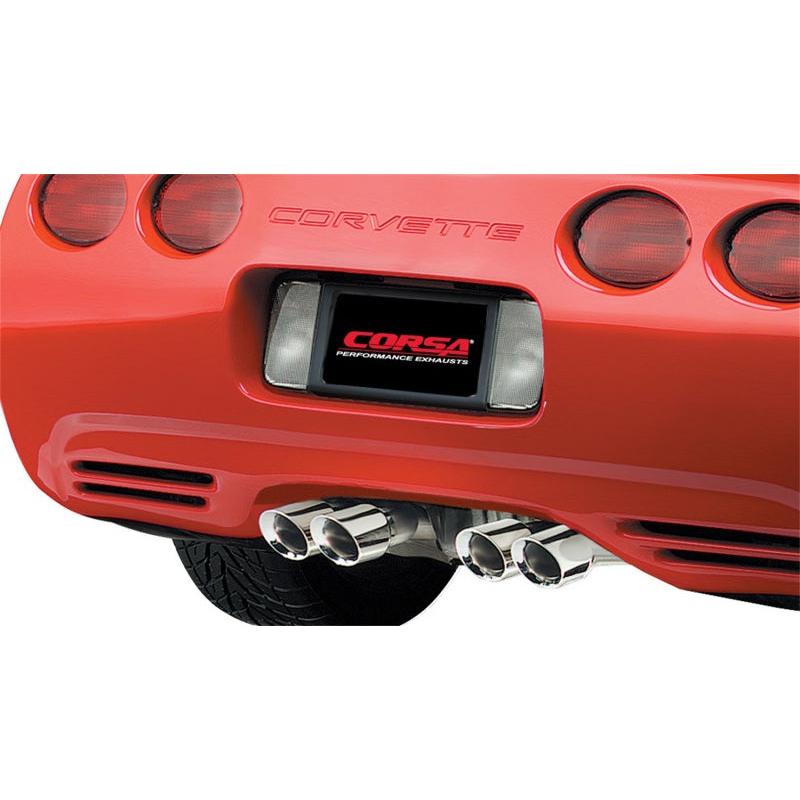 Corsa 1997-2004 Chevrolet Corvette C5 Z06 5.7L V8 Polished Xtreme Axle-Back Exhaust-SR1 Performance