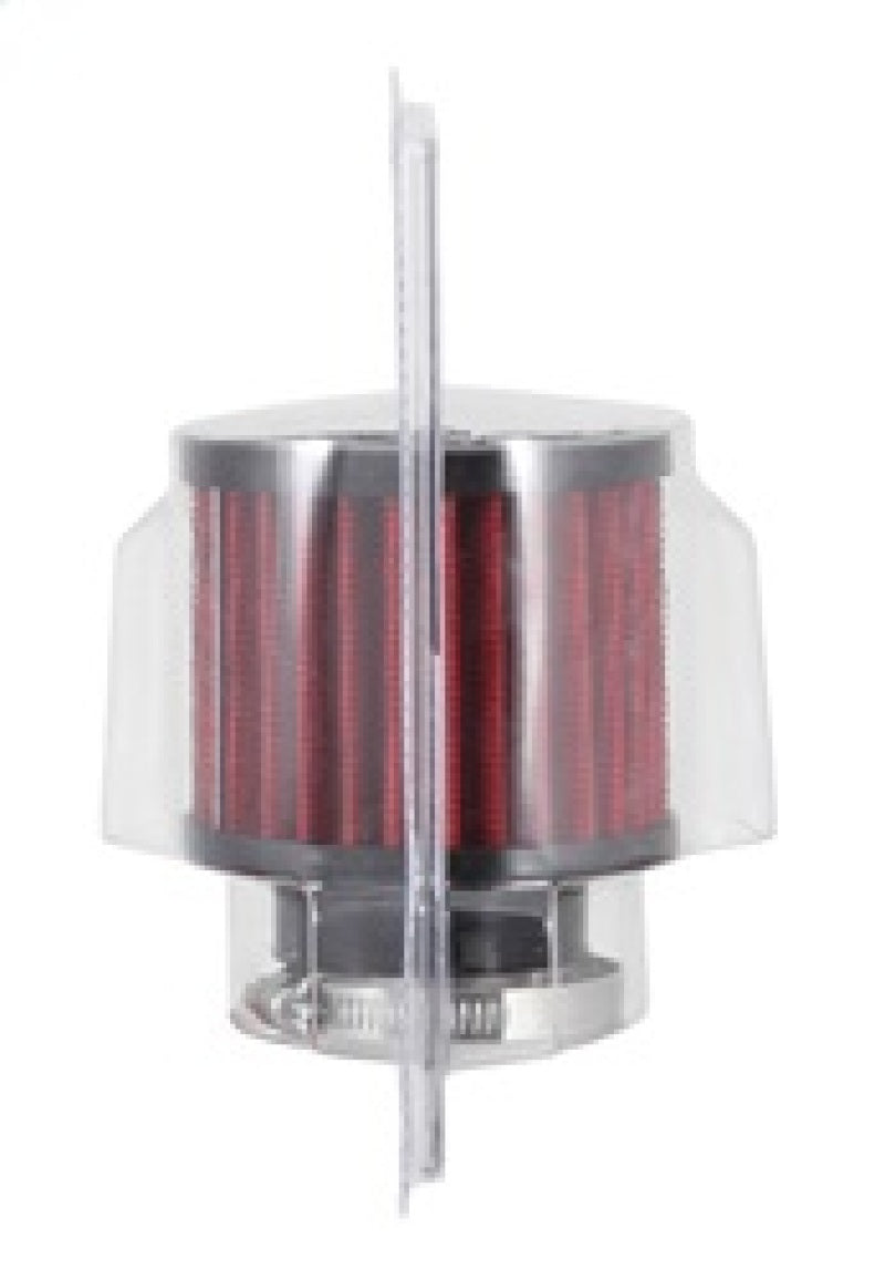 K&N 1.5in Flange ID x 3in OD x 2.5in H Rubber Base Crankcase Vent Filter-SR1 Performance