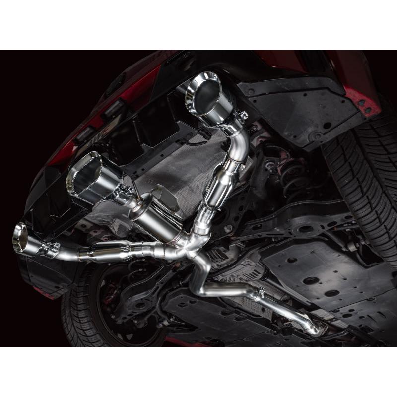 AWE 23-24 Toyota GR Corolla Track Edition Catback Exhaust - Chrome Silver Tips-SR1 Performance