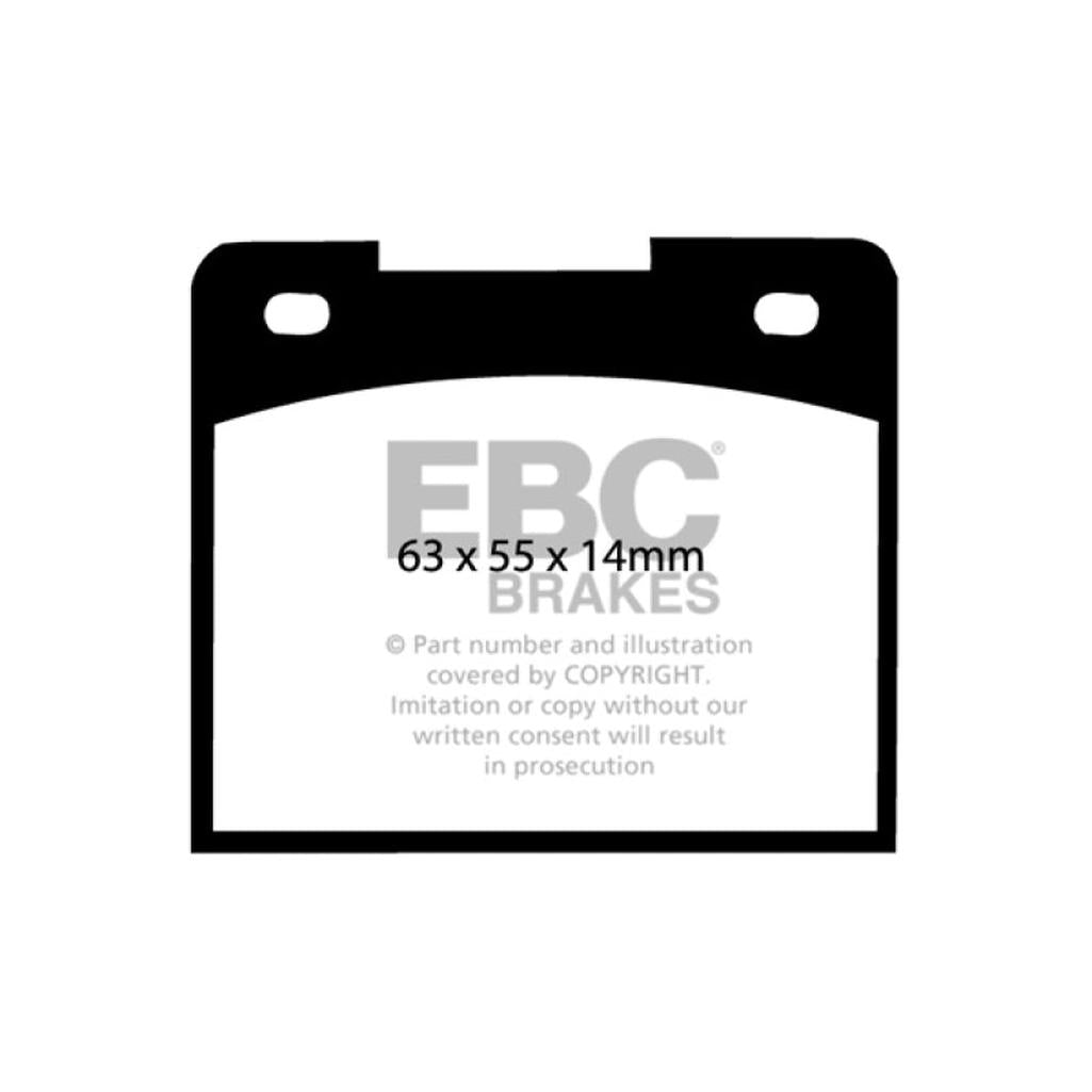 EBC Greenstuff 2000 Series Rear Brake Pads for Volvo 140 and 145 Models – Part No. DP2114