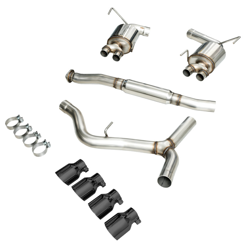 AWE Tuning 2015+ Subaru WRX VA Sedan Touring Edition Exhaust - Diamond Black Tips (102mm)-SR1 Performance