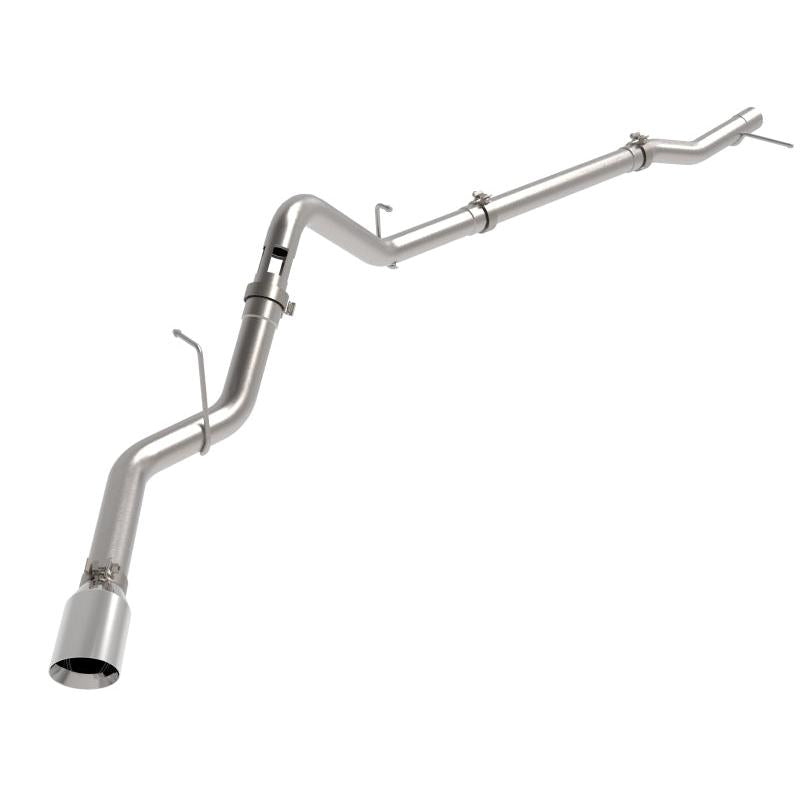 aFe 23-24 GM Trucks L6 Large Bore-HD 3 IN 409 Stainless Steel DPF-Back Exhaust System w/Polished Tip-SR1 Performance